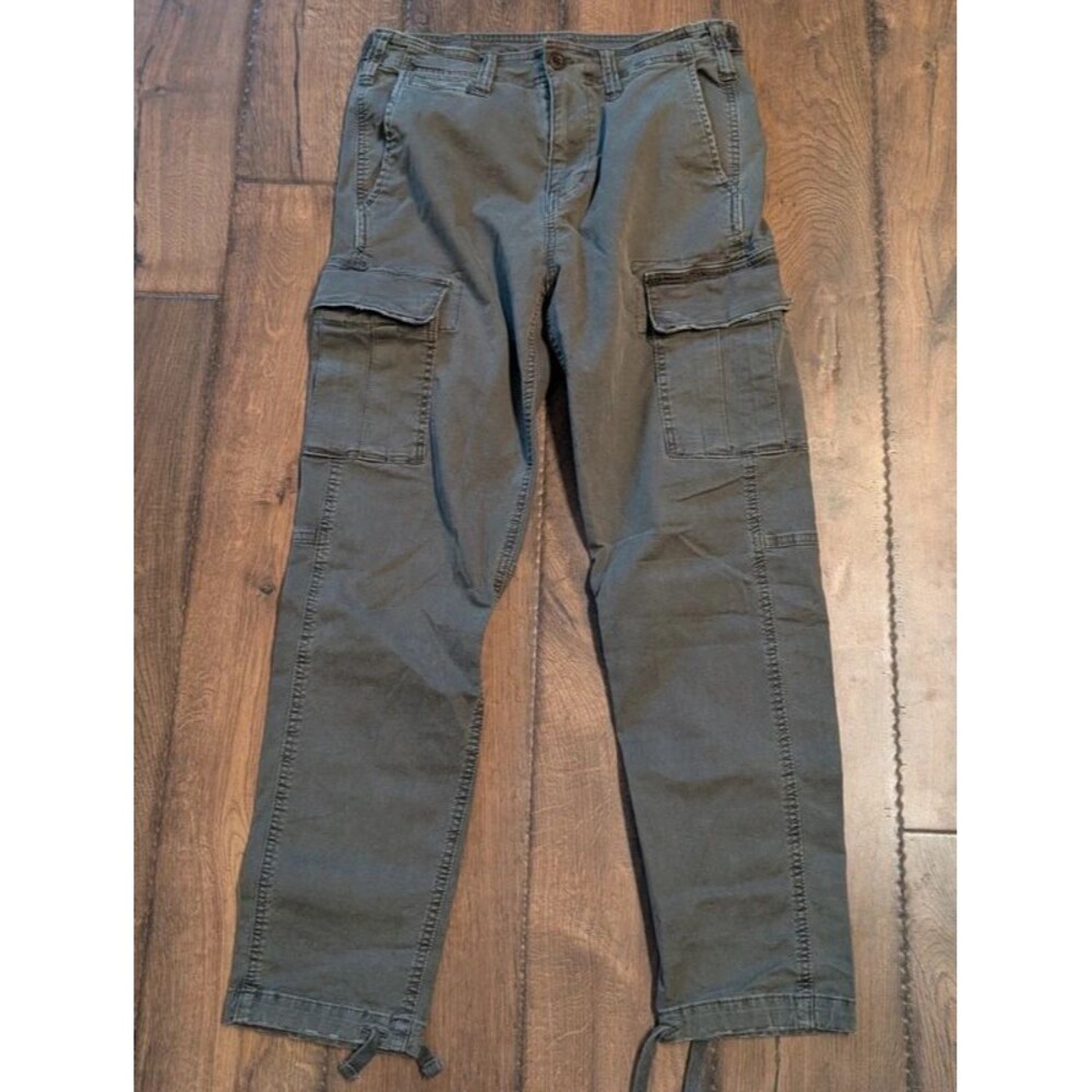 American Eagle Flex Drawstring Ankle Cargo Pants Men's Size 29x30 Army Green